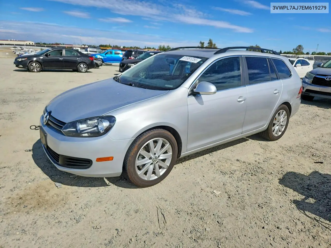 2014 Volkswagen Jetta Tdi VIN: 3VWPL7AJ7EM619279 Lot: 61881056