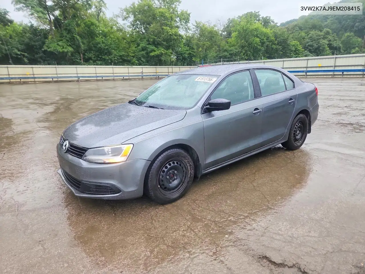 2014 Volkswagen Jetta Base VIN: 3VW2K7AJ9EM208415 Lot: 61913766