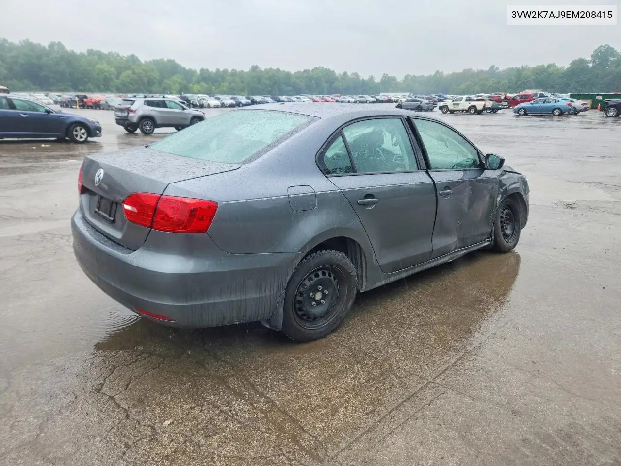 2014 Volkswagen Jetta Base VIN: 3VW2K7AJ9EM208415 Lot: 61913766