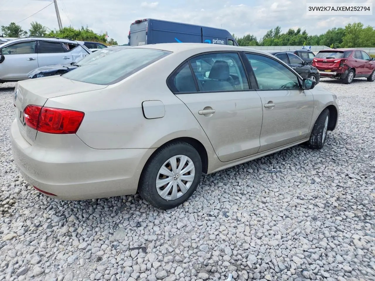 2014 Volkswagen Jetta Base VIN: 3VW2K7AJXEM252794 Lot: 61999376