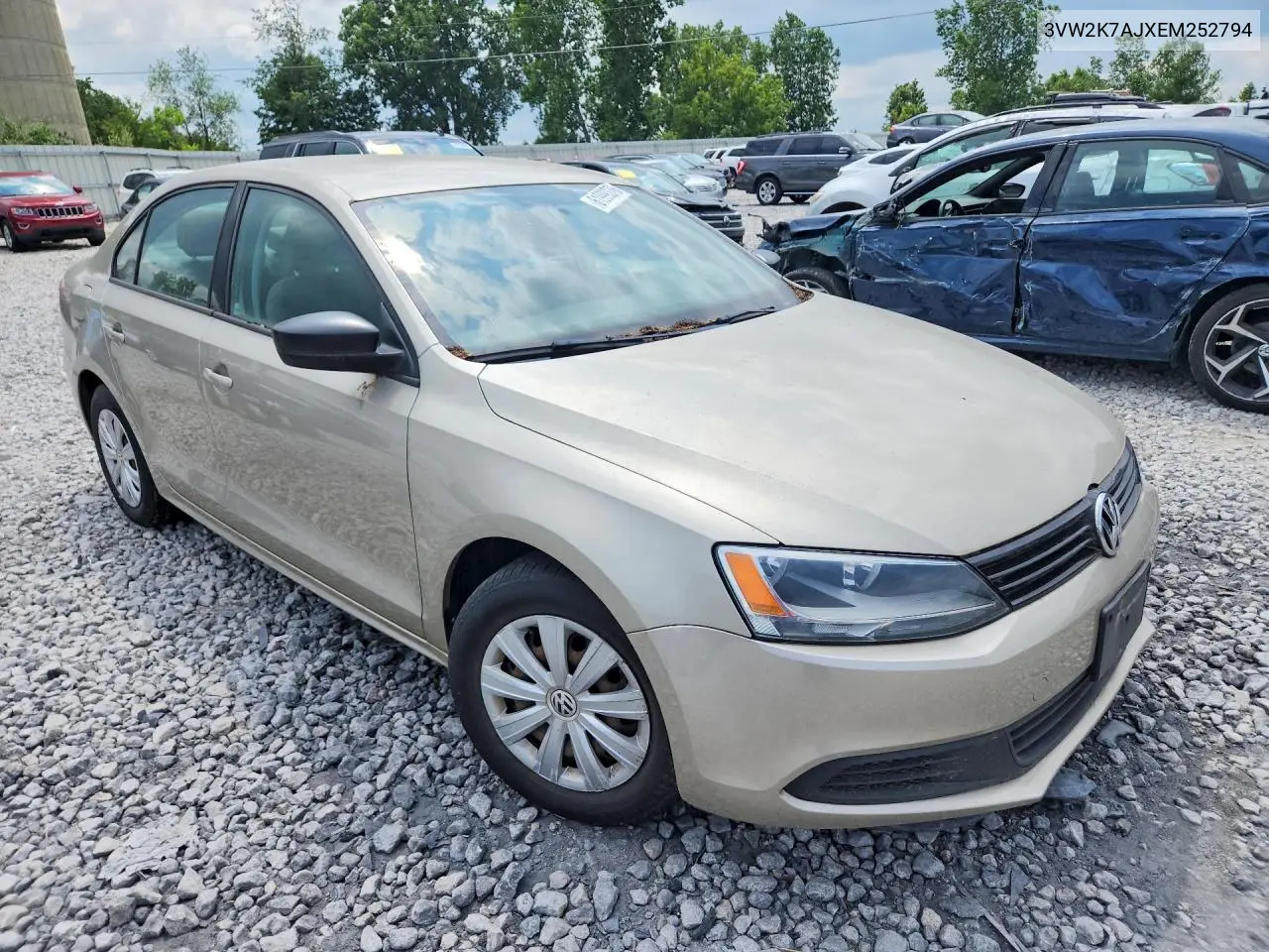 2014 Volkswagen Jetta Base VIN: 3VW2K7AJXEM252794 Lot: 61999376