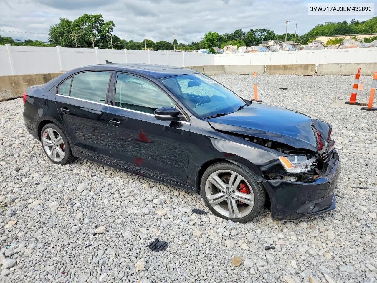 2014 Volkswagen Jetta Se VIN: 3VWD17AJ3EM432890 Lot: 62079756