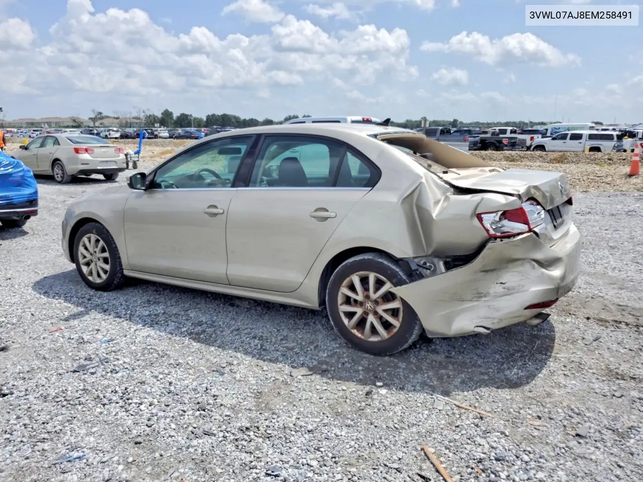 2014 Volkswagen Jetta Sel VIN: 3VWL07AJ8EM258491 Lot: 62105466