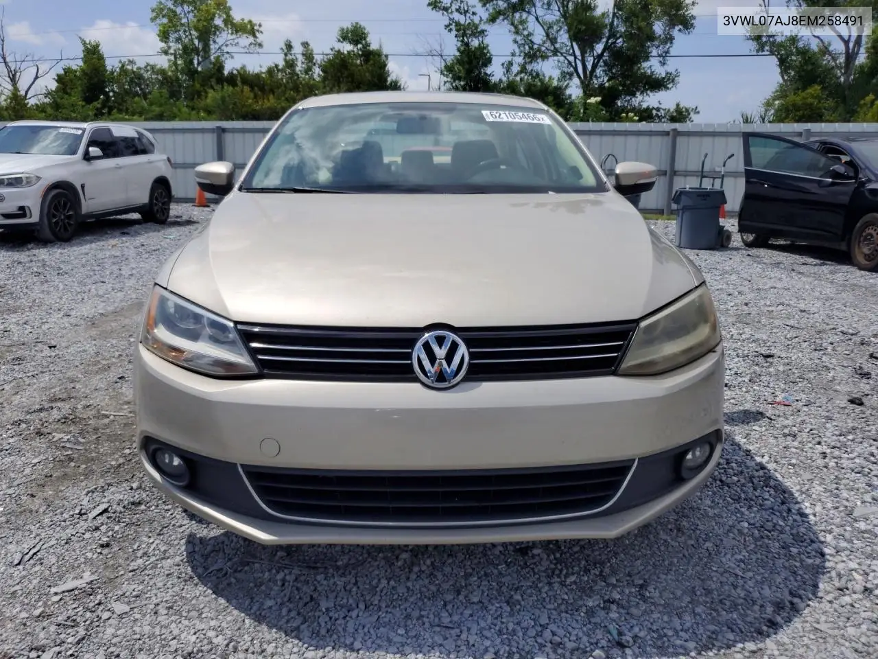 2014 Volkswagen Jetta Sel VIN: 3VWL07AJ8EM258491 Lot: 62105466