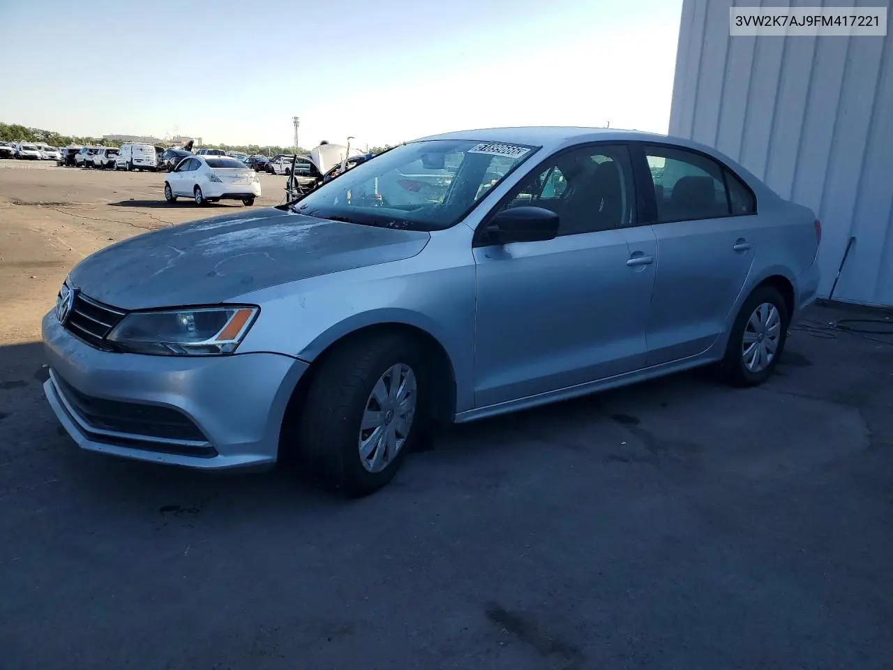2015 Volkswagen Jetta Base VIN: 3VW2K7AJ9FM417221 Lot: 51899666