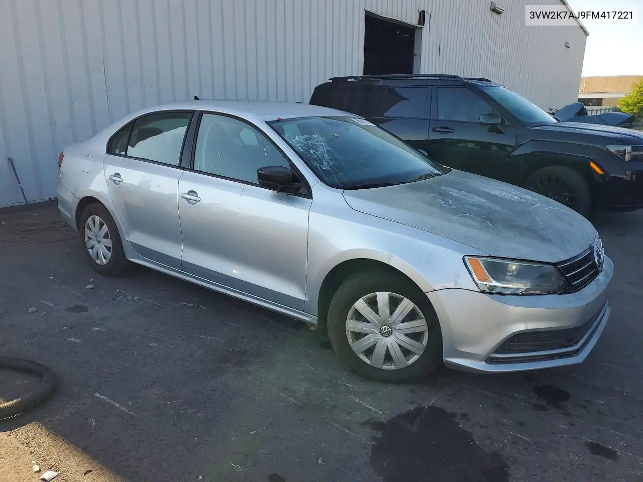 2015 Volkswagen Jetta Base VIN: 3VW2K7AJ9FM417221 Lot: 51899666