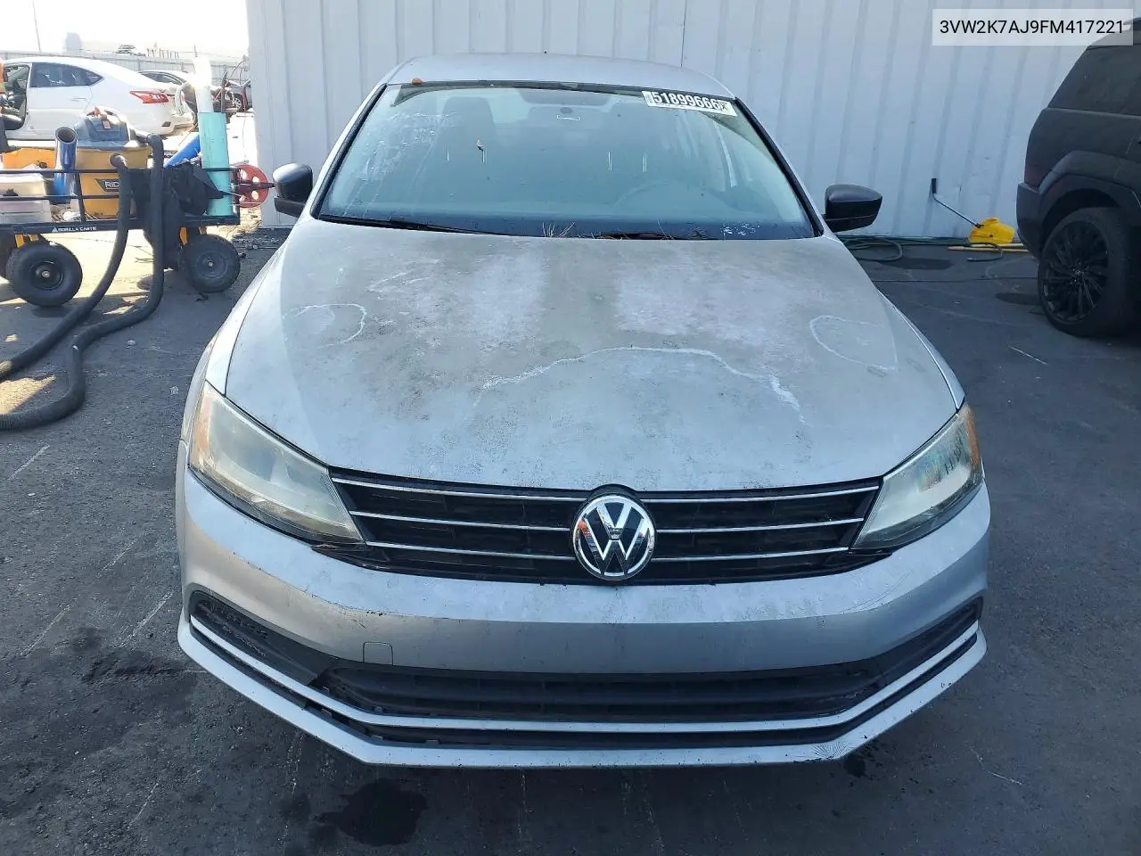 2015 Volkswagen Jetta Base VIN: 3VW2K7AJ9FM417221 Lot: 51899666