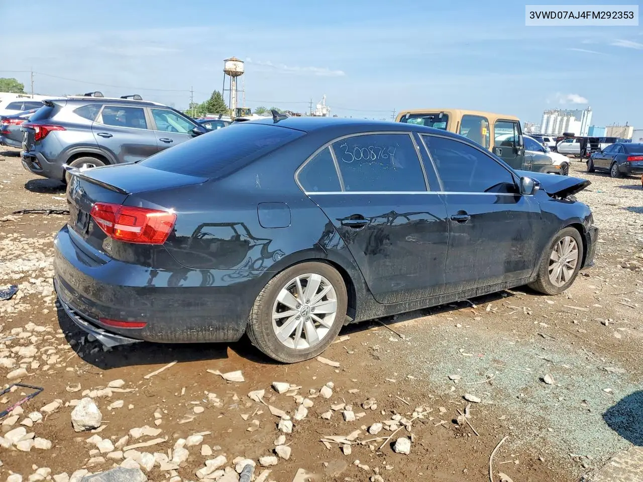 2015 Volkswagen Jetta Se VIN: 3VWD07AJ4FM292353 Lot: 60572946