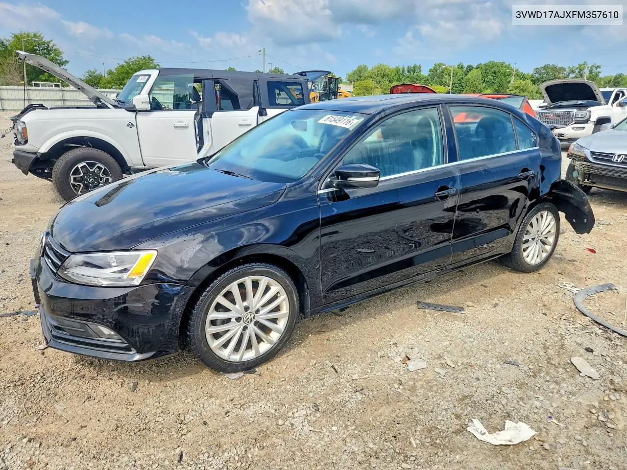 2015 Volkswagen Jetta Se VIN: 3VWD17AJXFM357610 Lot: 61549116