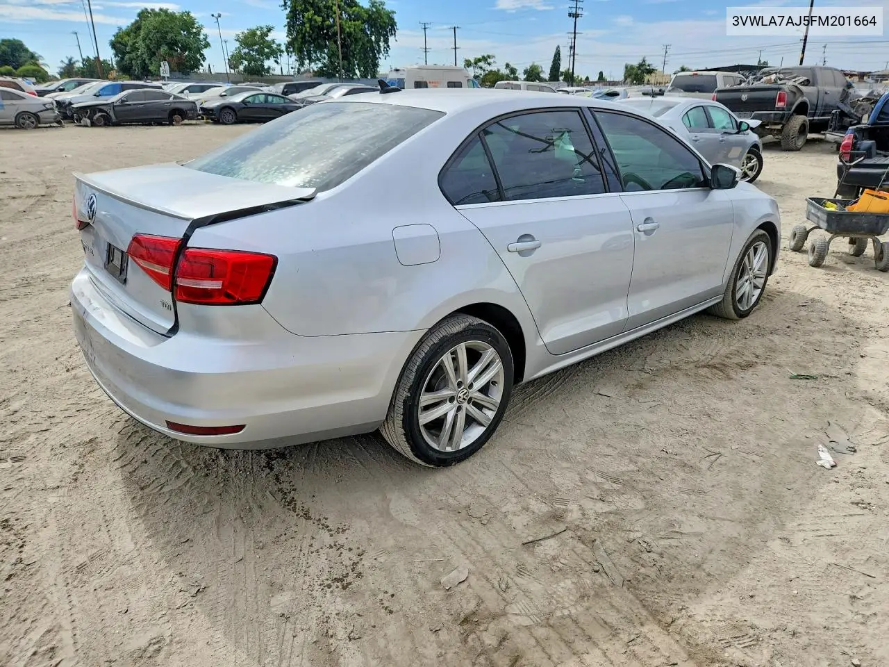 2015 Volkswagen Jetta Tdi VIN: 3VWLA7AJ5FM201664 Lot: 61732386
