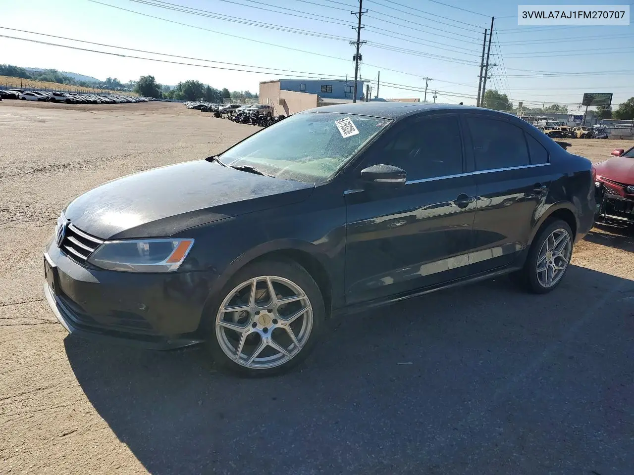 2015 Volkswagen Jetta Tdi VIN: 3VWLA7AJ1FM270707 Lot: 61793326
