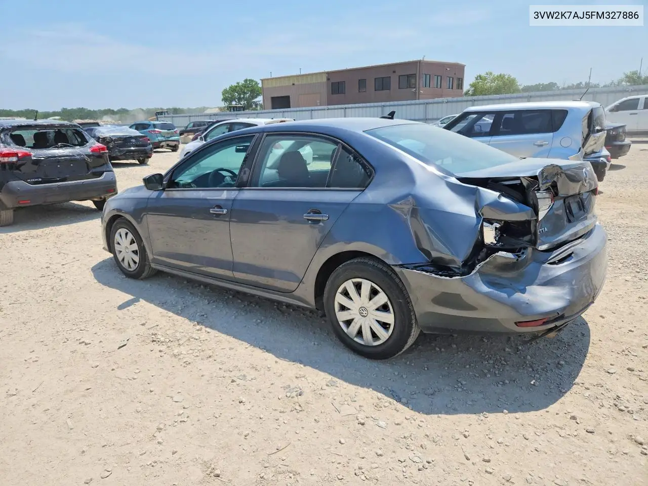 2015 Volkswagen Jetta Base VIN: 3VW2K7AJ5FM327886 Lot: 62137136