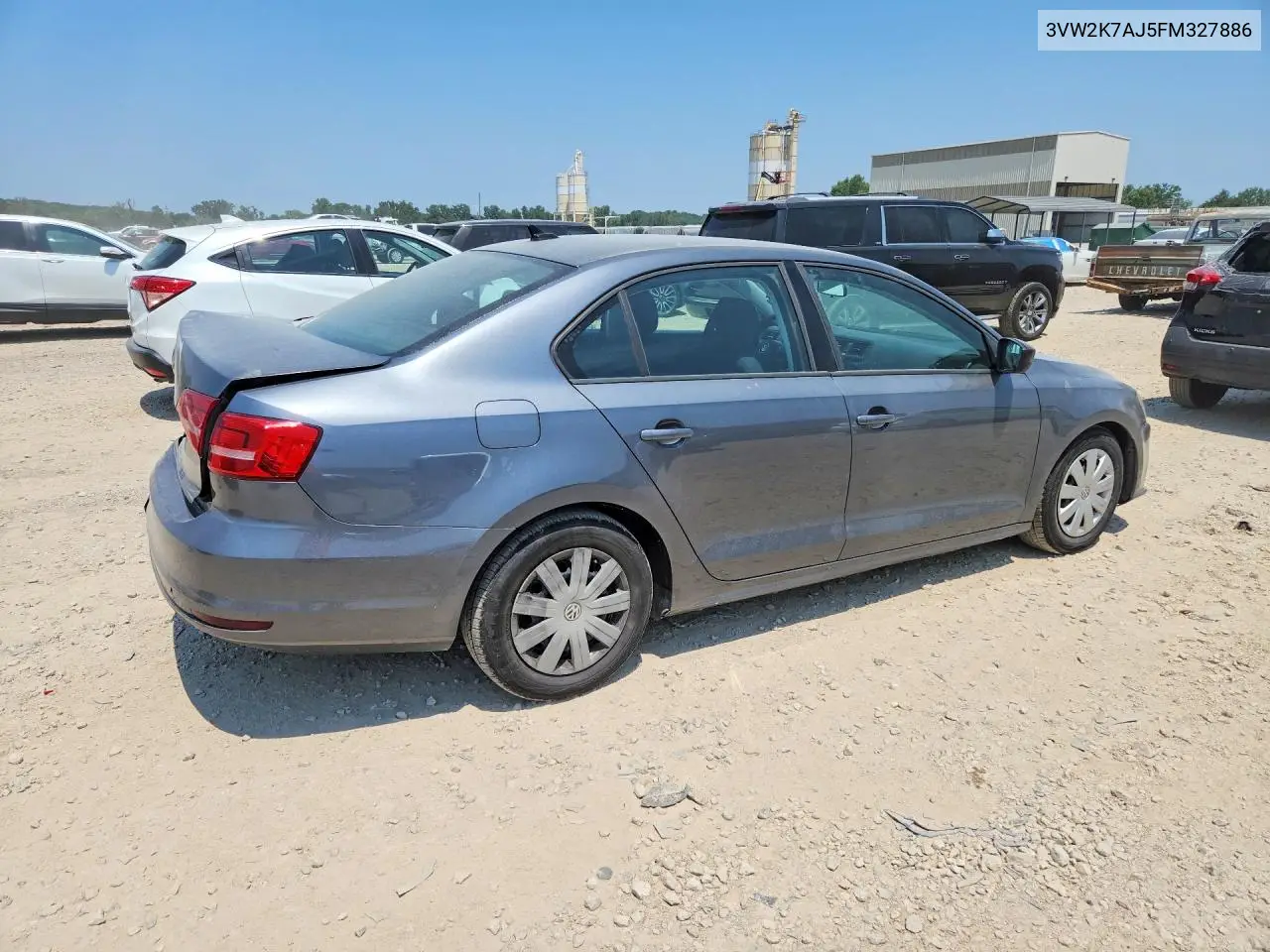 2015 Volkswagen Jetta Base VIN: 3VW2K7AJ5FM327886 Lot: 62137136