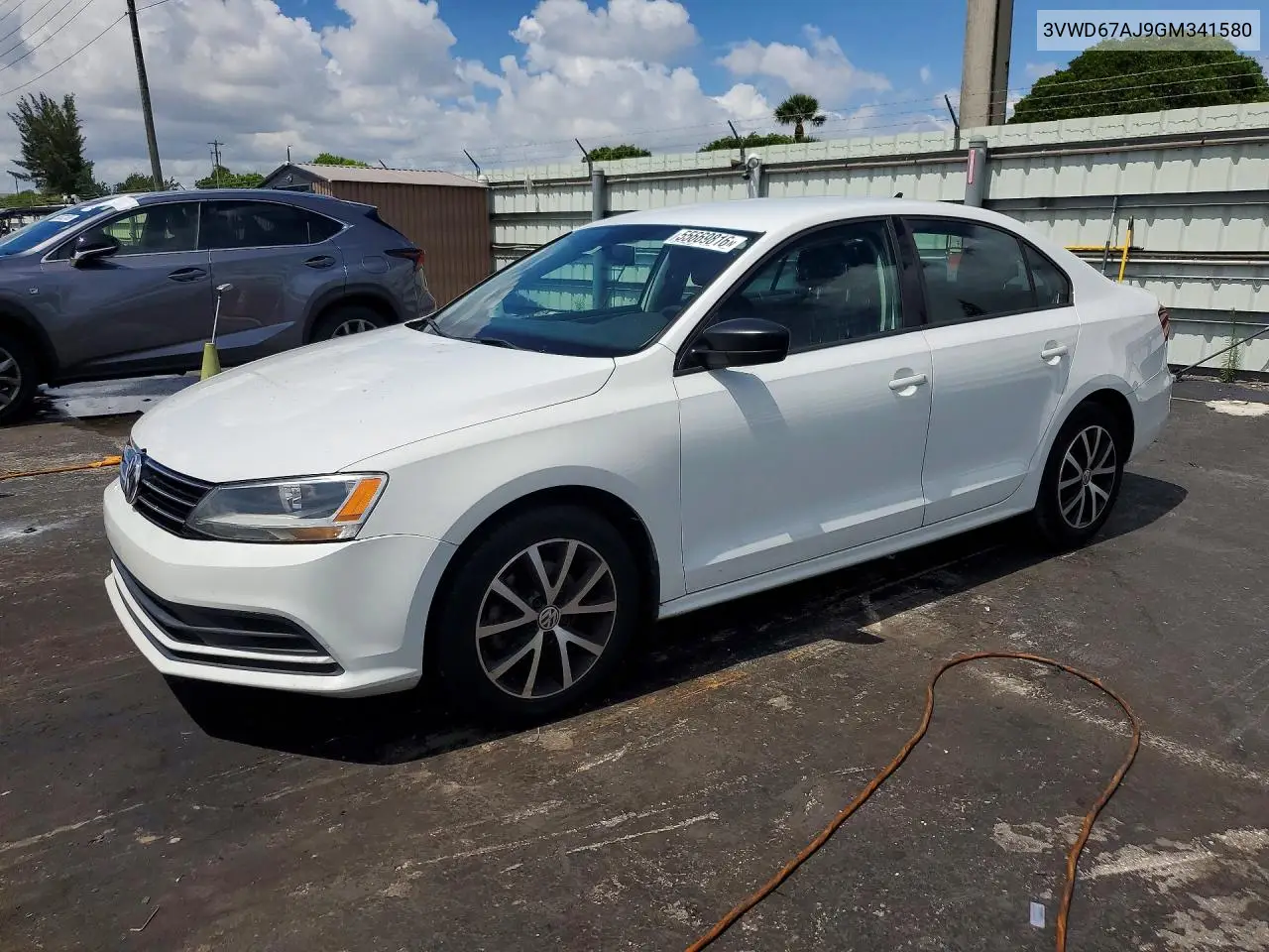 2016 Volkswagen Jetta Se VIN: 3VWD67AJ9GM341580 Lot: 56252376