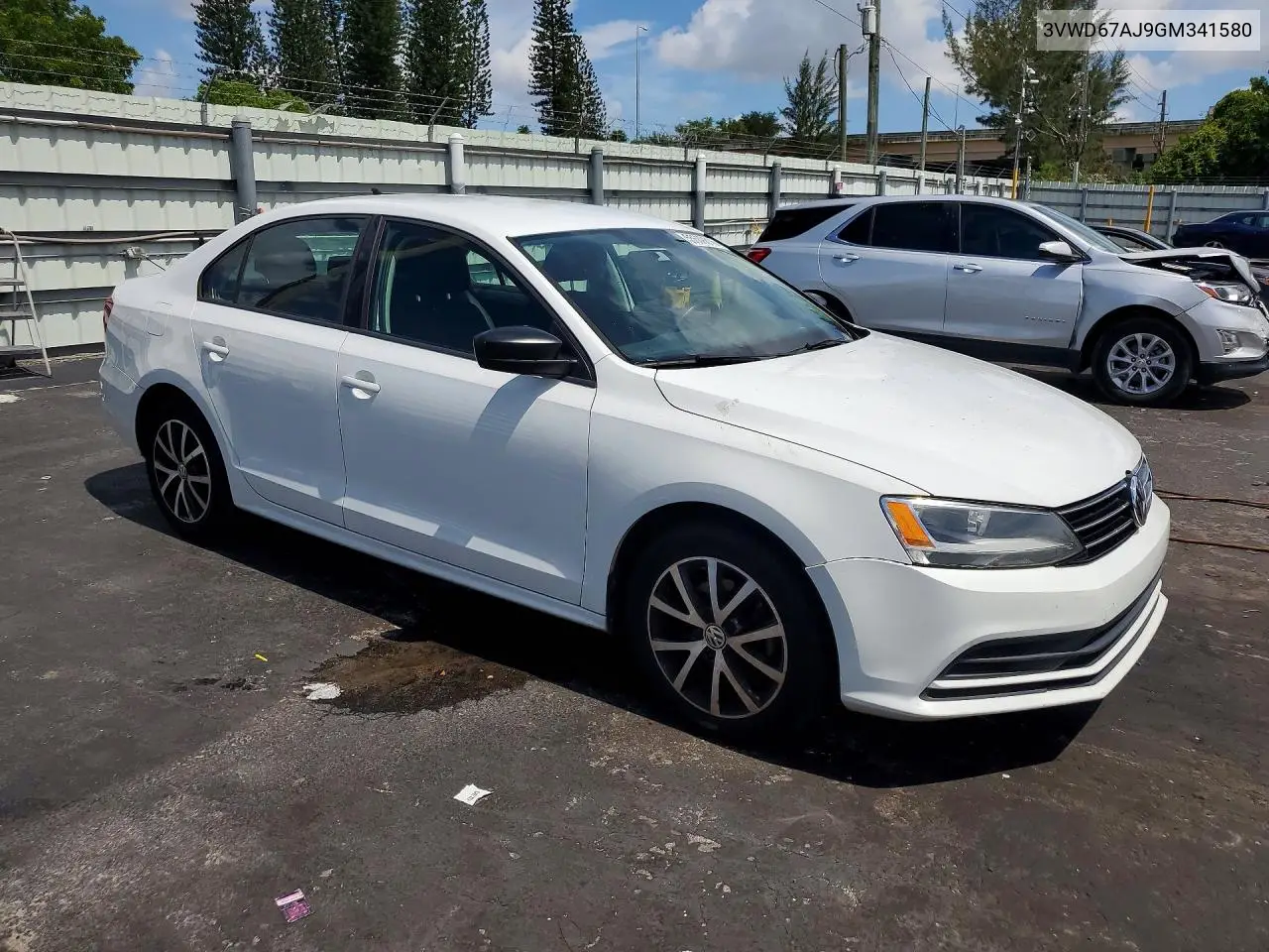 2016 Volkswagen Jetta Se VIN: 3VWD67AJ9GM341580 Lot: 56252376