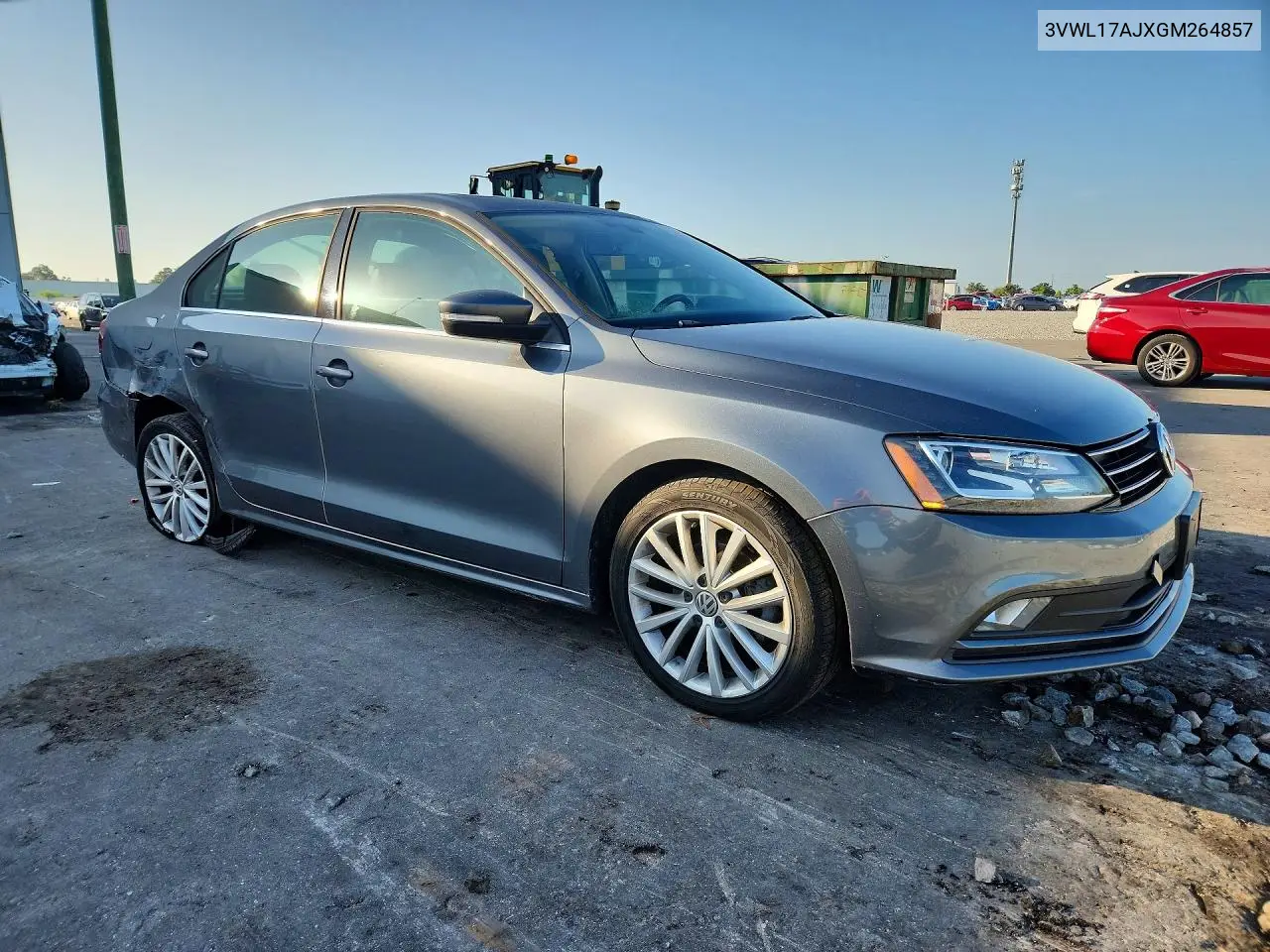 2016 Volkswagen Jetta Sel VIN: 3VWL17AJXGM264857 Lot: 60188756