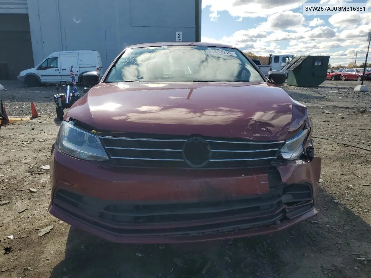 3VW267AJ0GM316381 2016 Volkswagen Jetta S