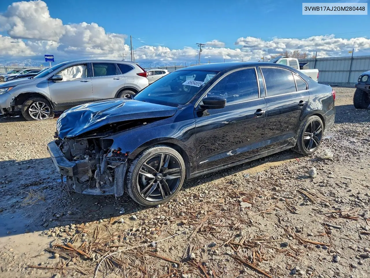 3VWB17AJ2GM280448 2016 Volkswagen Jetta Sport