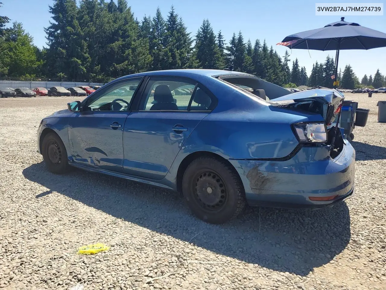 2017 Volkswagen Jetta S VIN: 3VW2B7AJ7HM274739 Lot: 59587806