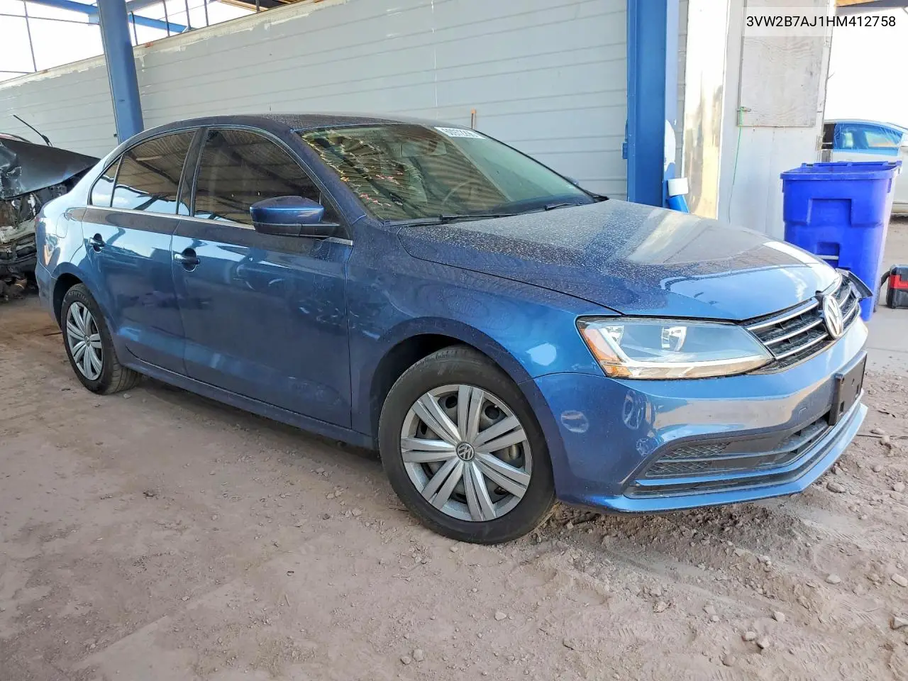 2017 Volkswagen Jetta S VIN: 3VW2B7AJ1HM412758 Lot: 60972296