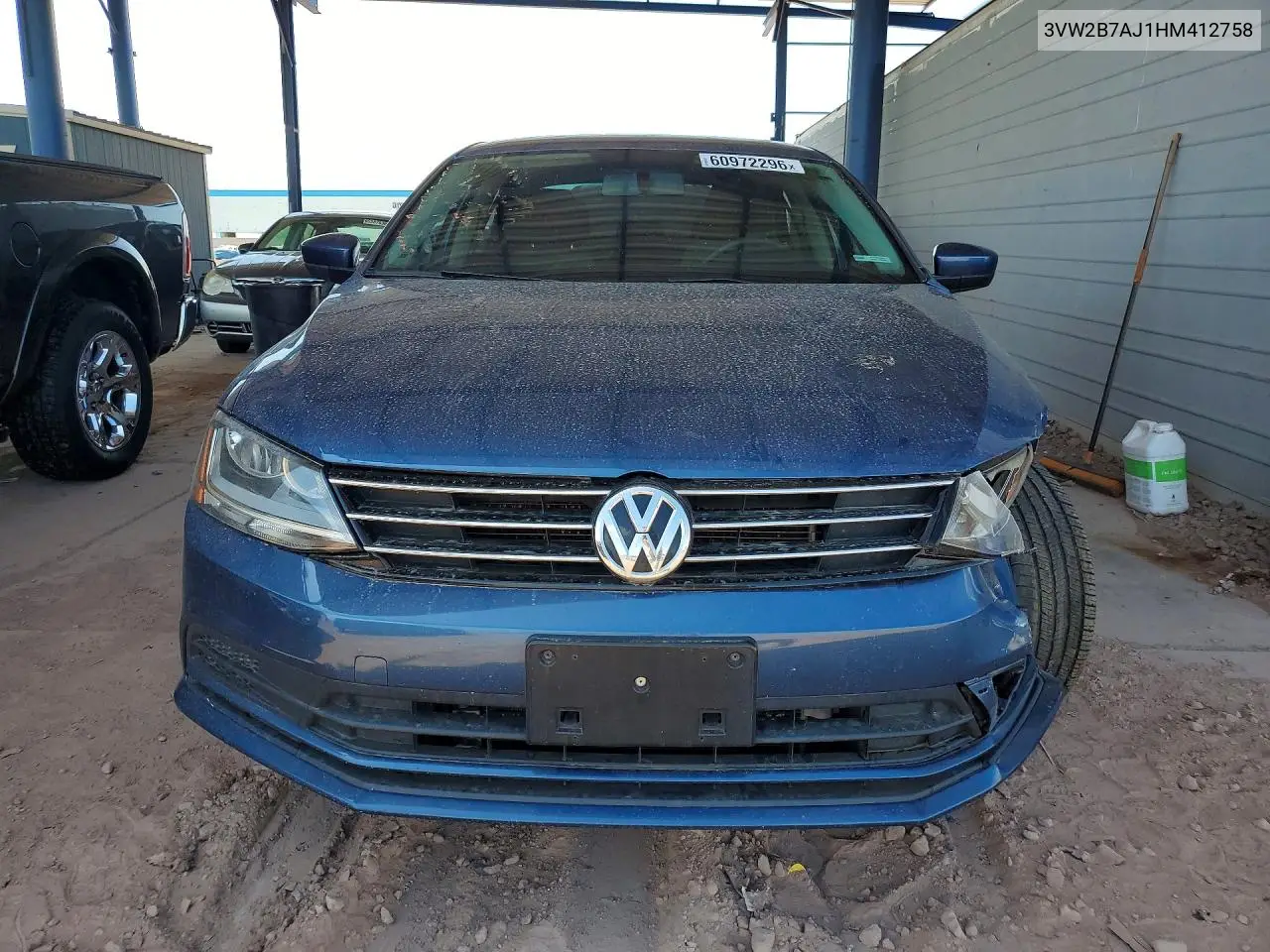 2017 Volkswagen Jetta S VIN: 3VW2B7AJ1HM412758 Lot: 60972296