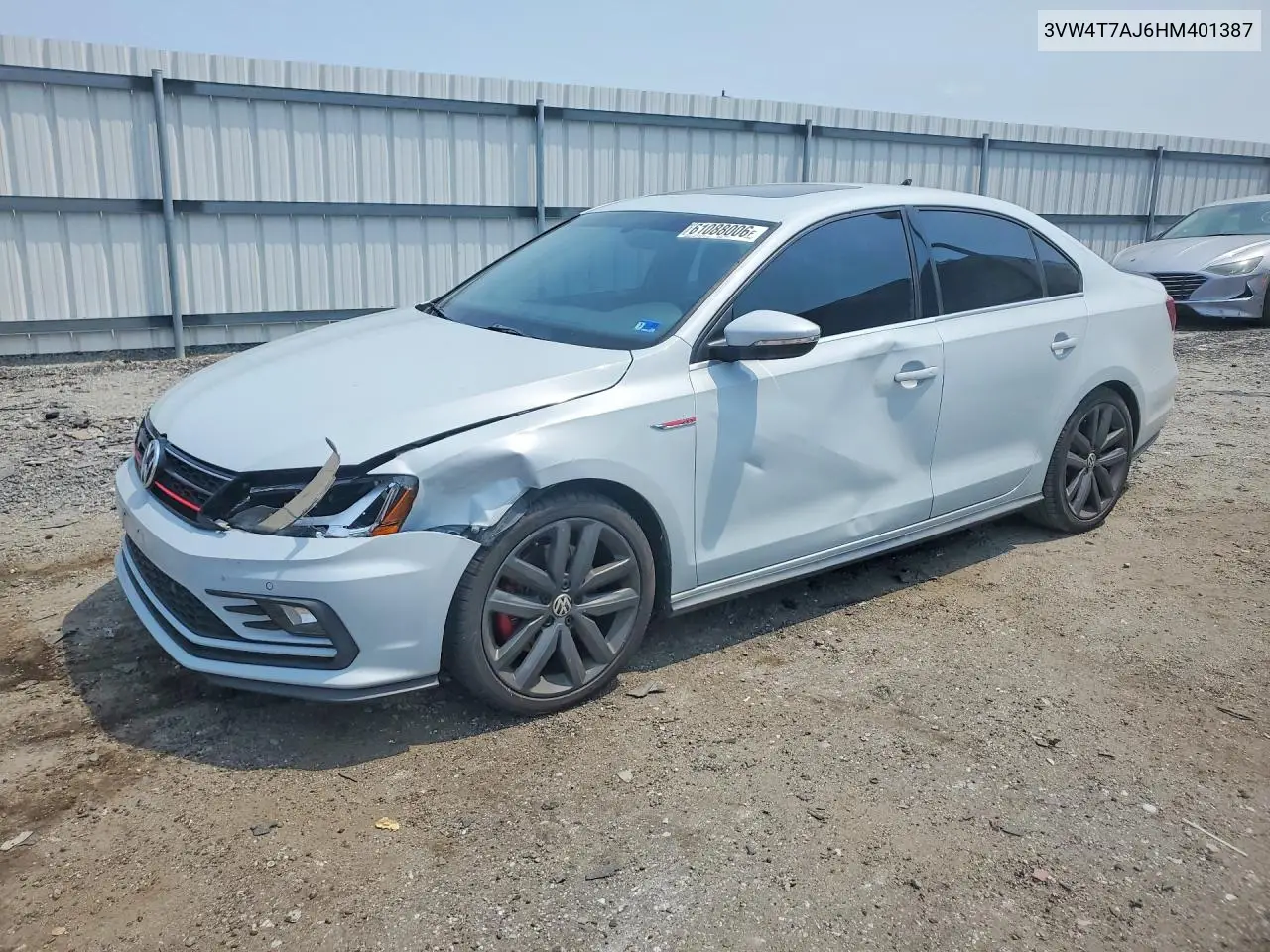 2017 Volkswagen Jetta Gli VIN: 3VW4T7AJ6HM401387 Lot: 61088006