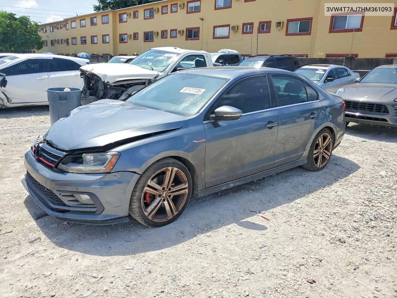 2017 Volkswagen Jetta Gli VIN: 3VW4T7AJ7HM361093 Lot: 61177736
