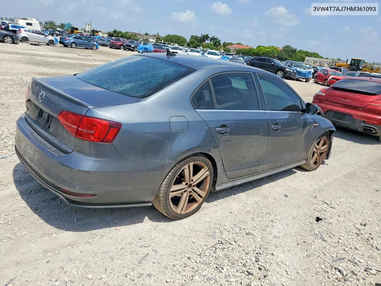2017 Volkswagen Jetta Gli VIN: 3VW4T7AJ7HM361093 Lot: 61177736