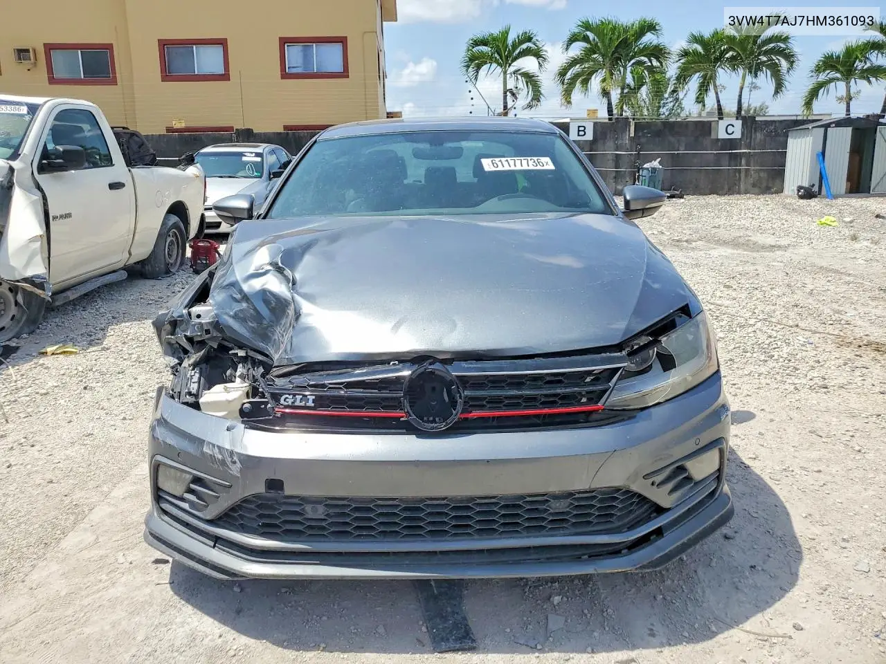 2017 Volkswagen Jetta Gli VIN: 3VW4T7AJ7HM361093 Lot: 61177736