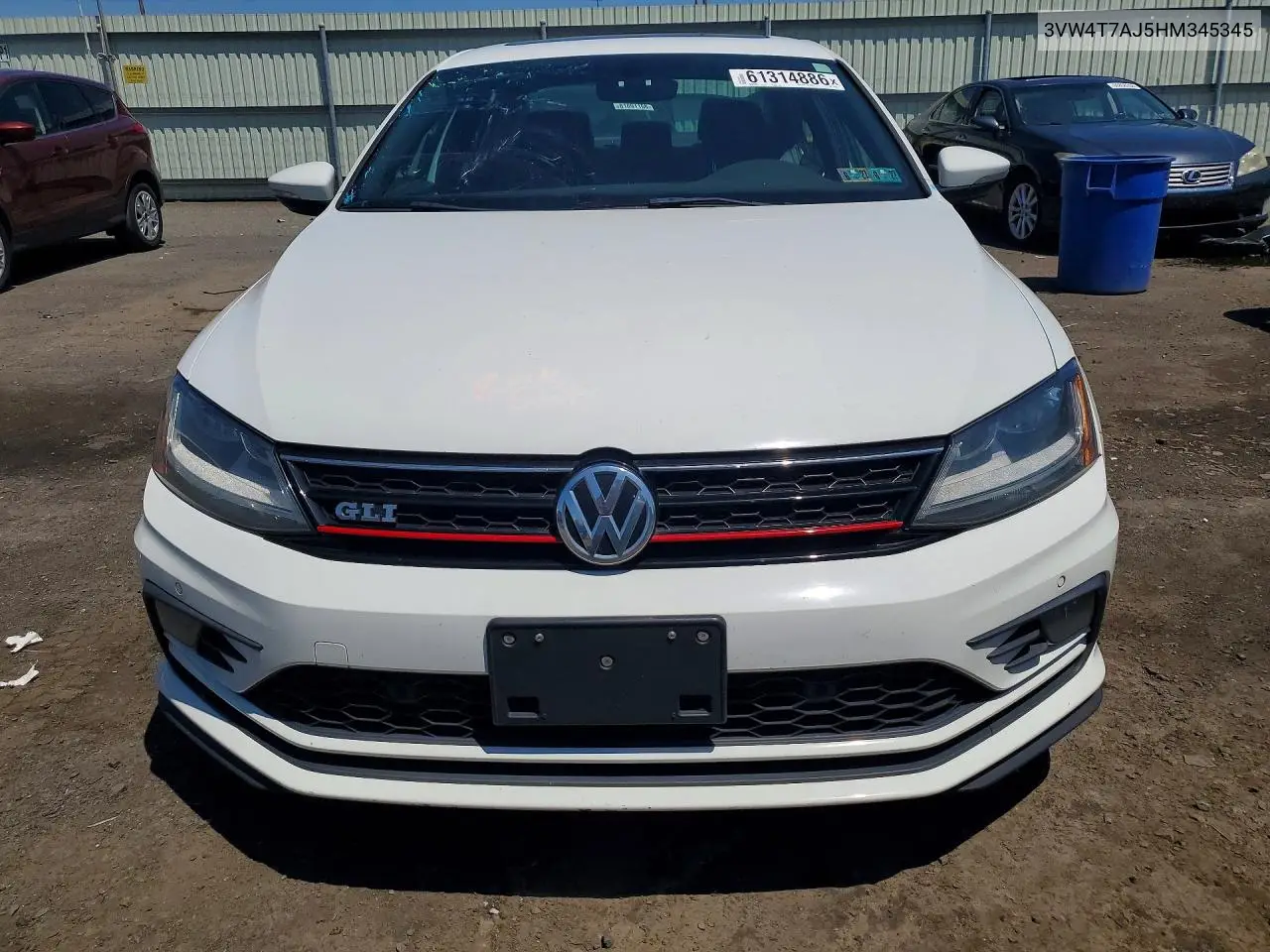 2017 Volkswagen Jetta Gli VIN: 3VW4T7AJ5HM345345 Lot: 61314886