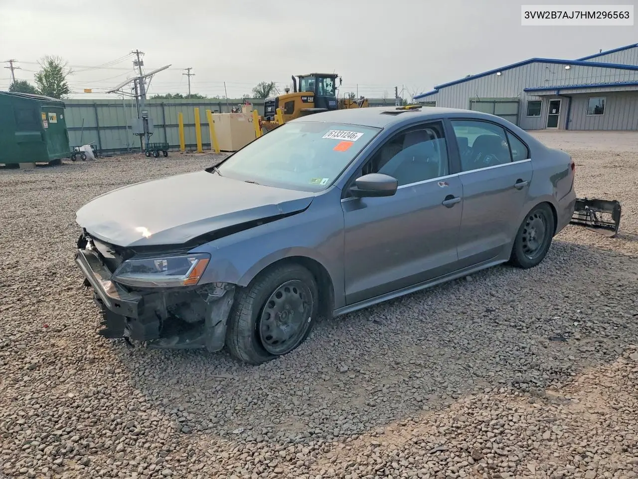 2017 Volkswagen Jetta S VIN: 3VW2B7AJ7HM296563 Lot: 61331246
