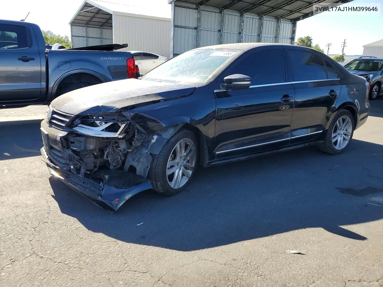 2017 Volkswagen Jetta Sel VIN: 3VWL17AJ1HM399646 Lot: 61771366