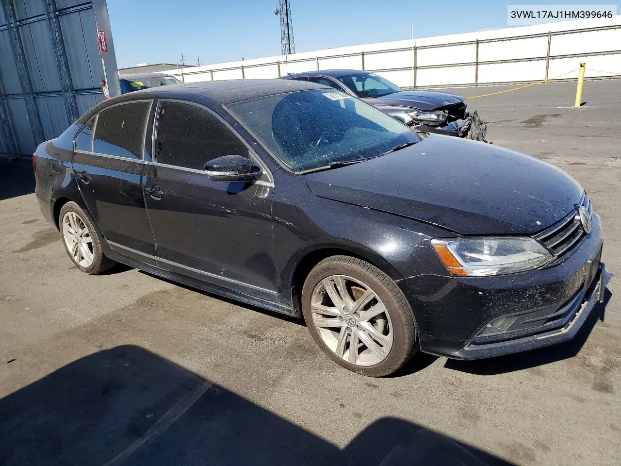 2017 Volkswagen Jetta Sel VIN: 3VWL17AJ1HM399646 Lot: 61771366