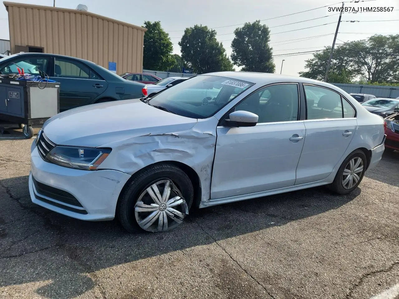 2017 Volkswagen Jetta S VIN: 3VW2B7AJ1HM258567 Lot: 61837086