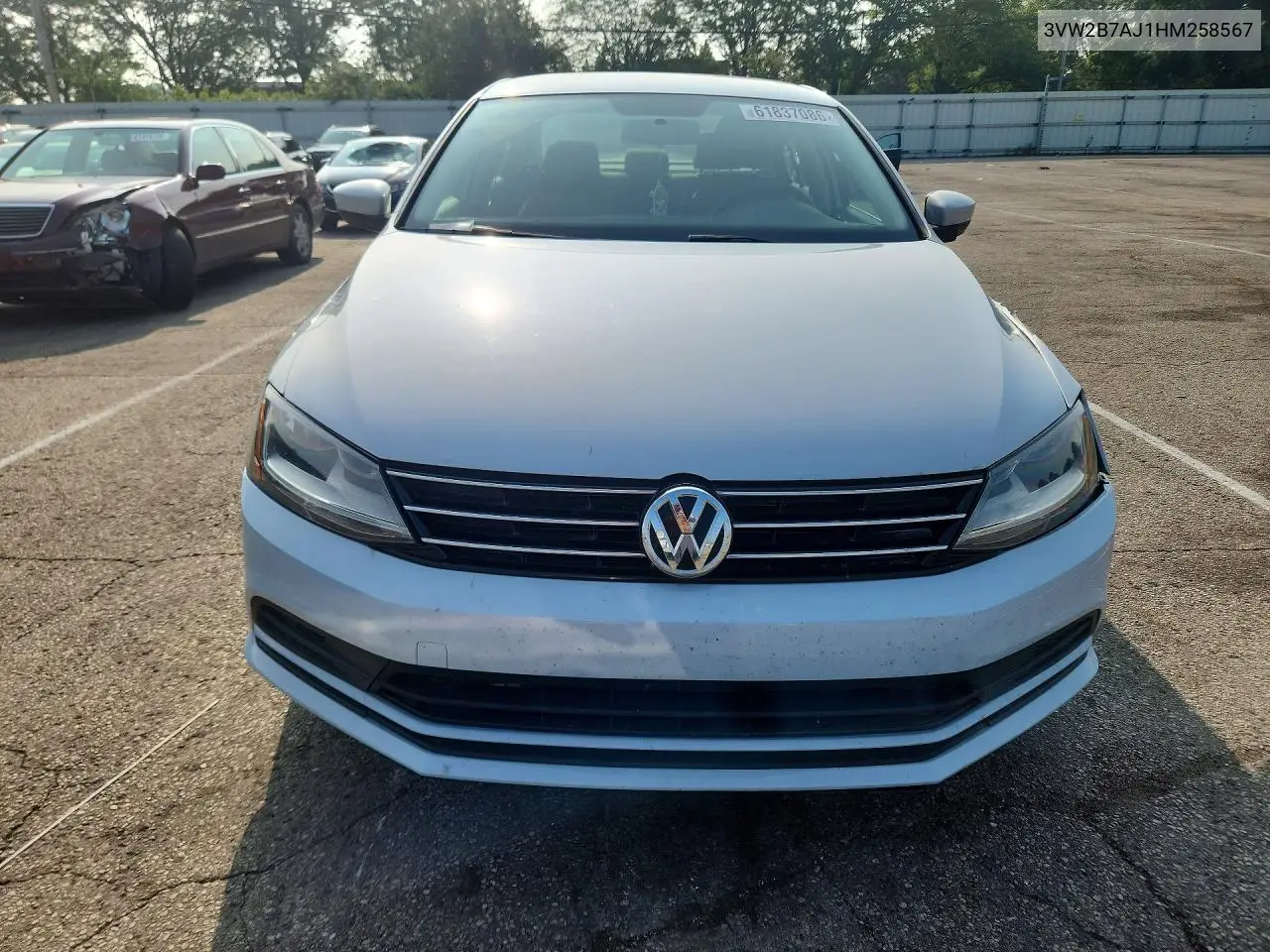 2017 Volkswagen Jetta S VIN: 3VW2B7AJ1HM258567 Lot: 61837086