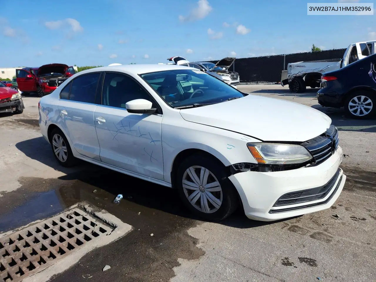 2017 Volkswagen Jetta S VIN: 3VW2B7AJ1HM352996 Lot: 61924046
