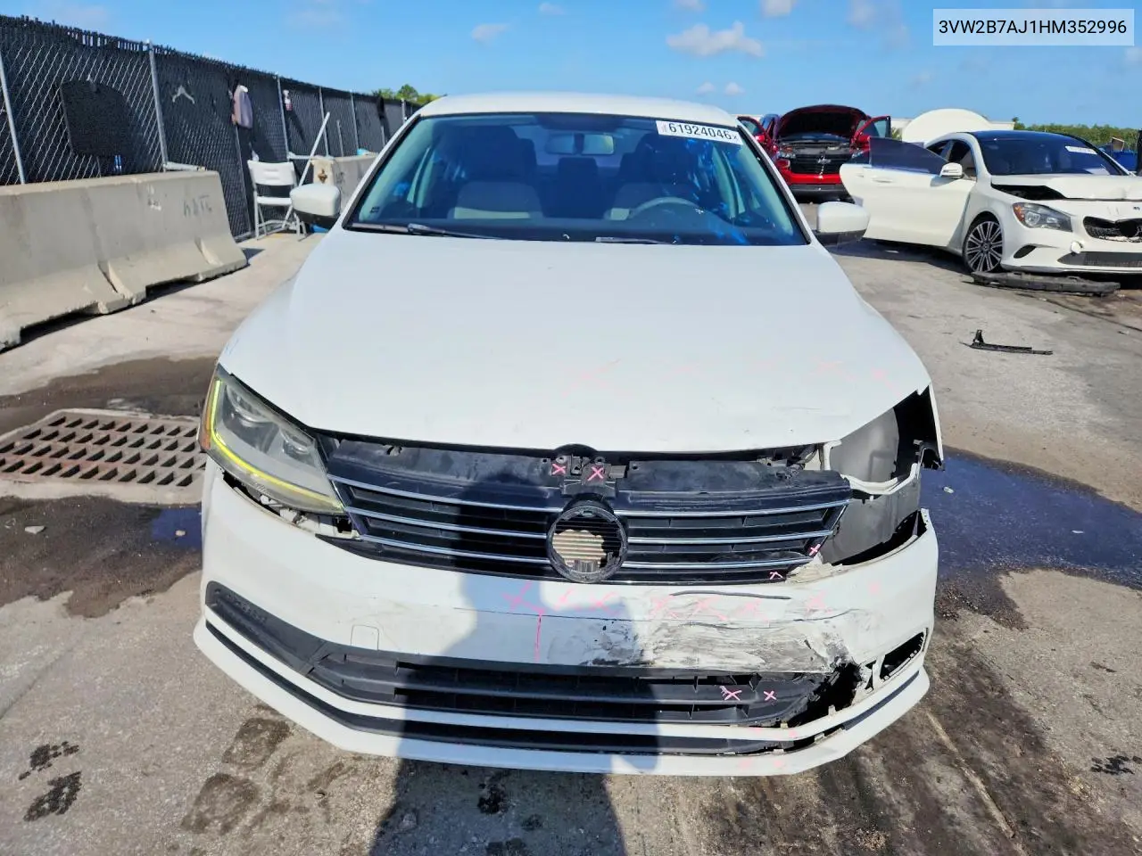 2017 Volkswagen Jetta S VIN: 3VW2B7AJ1HM352996 Lot: 61924046