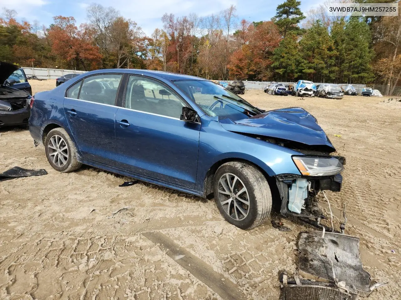 3VWDB7AJ9HM257255 2017 Volkswagen Jetta Se