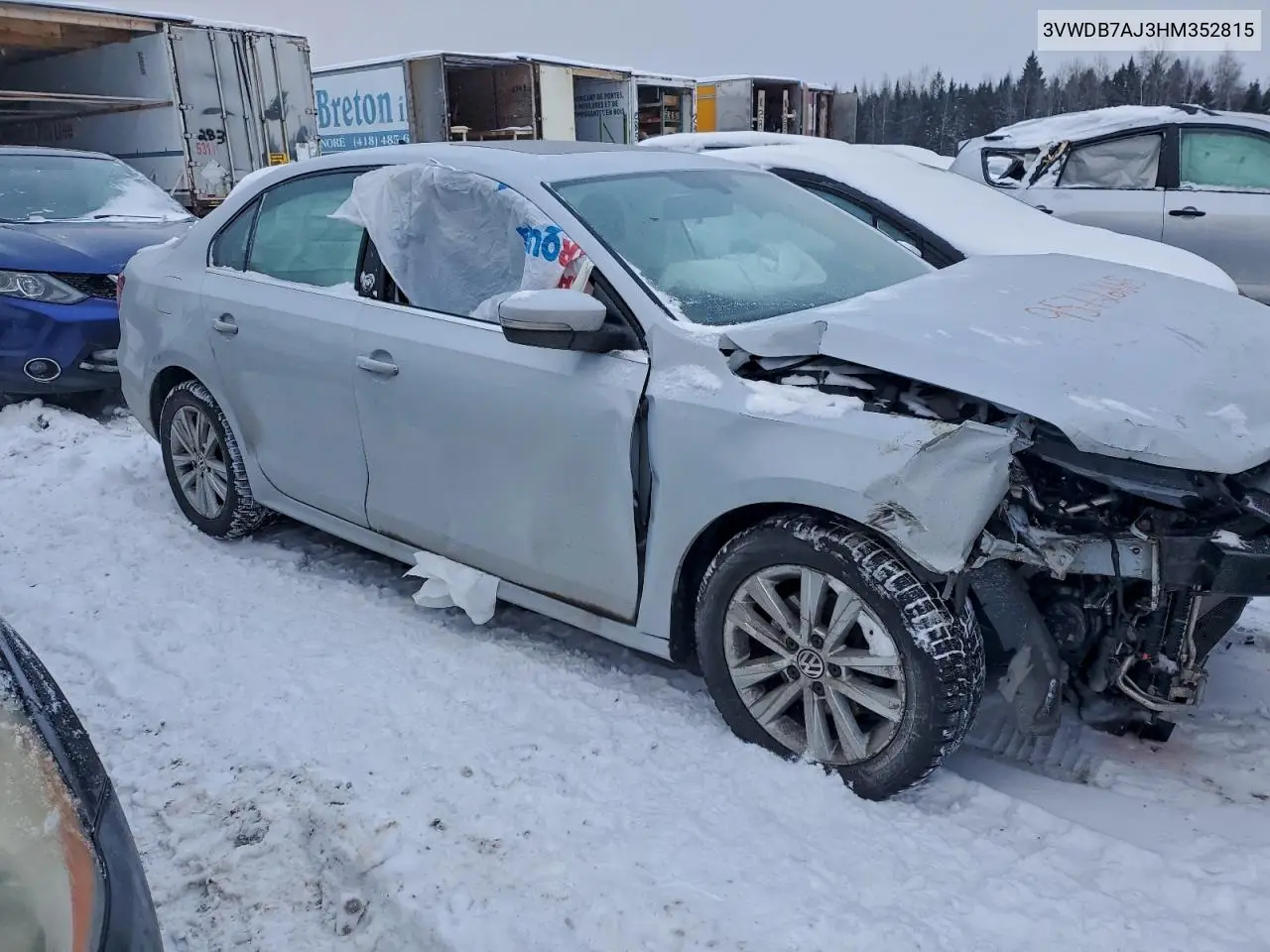 3VWDB7AJ3HM352815 2017 Volkswagen Jetta Se