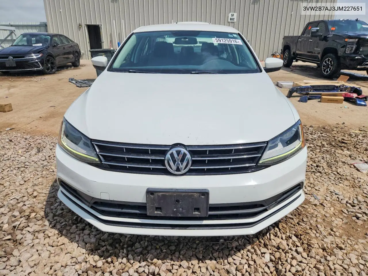 2018 Volkswagen Jetta S VIN: 3VW2B7AJ3JM227651 Lot: 59125916