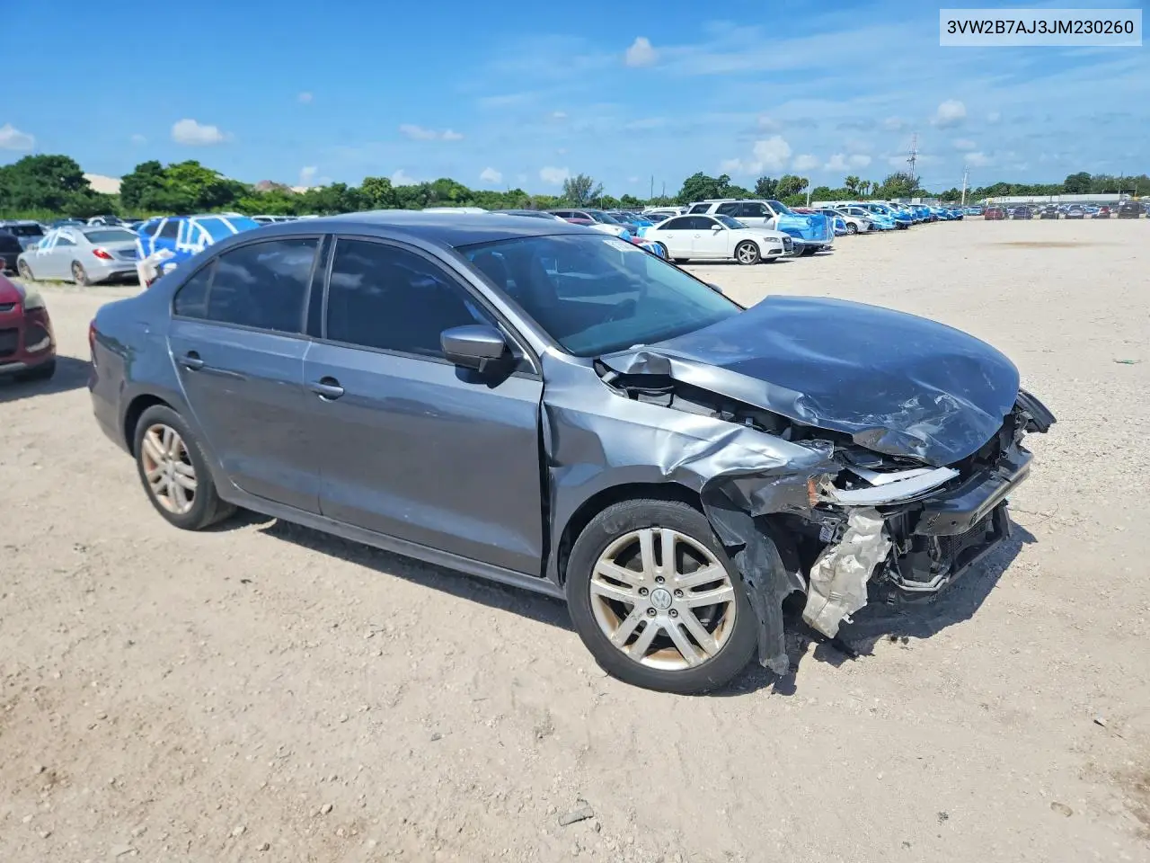 2018 Volkswagen Jetta S VIN: 3VW2B7AJ3JM230260 Lot: 61750256