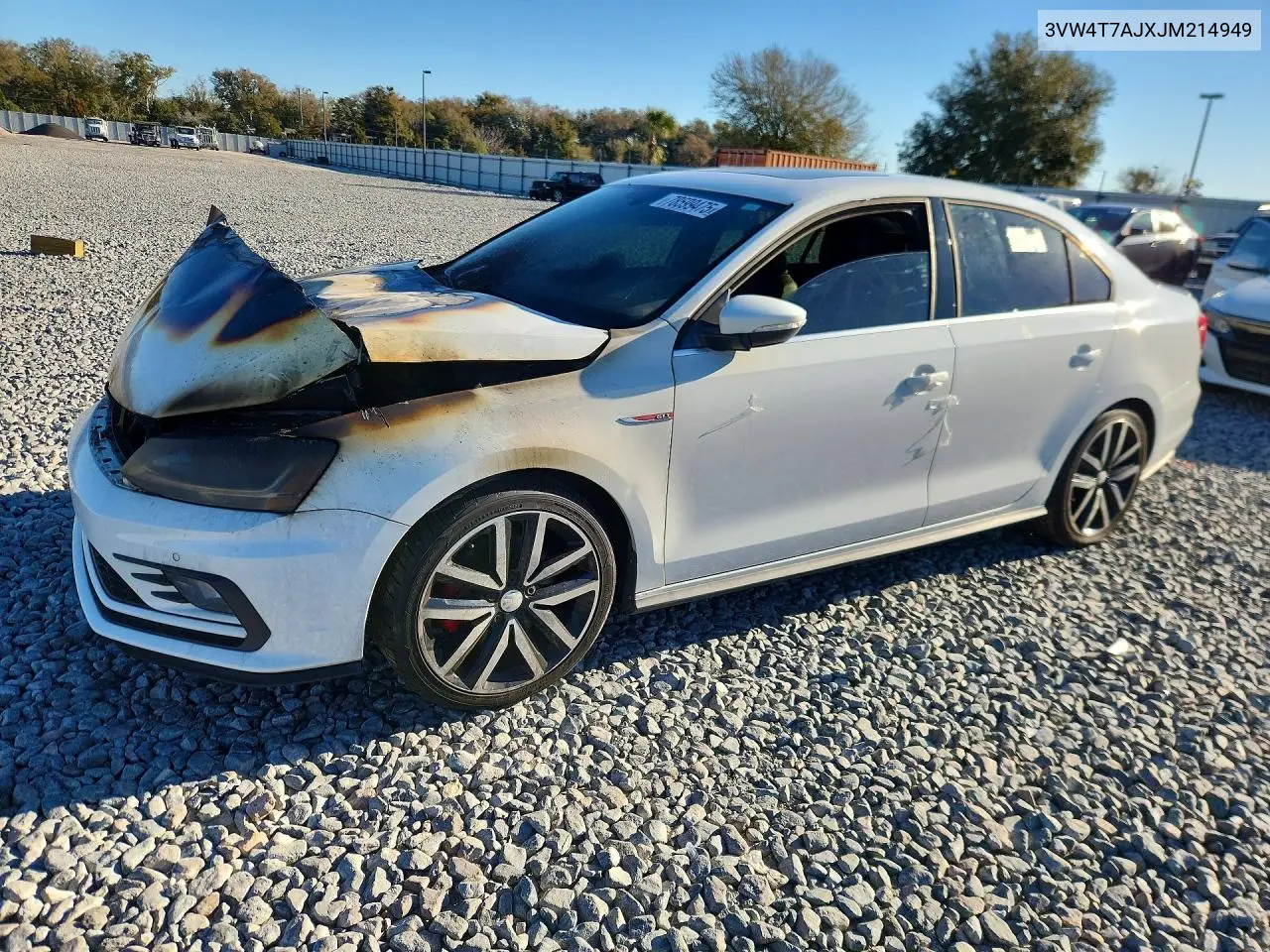 2018 Volkswagen Jetta Gli VIN: 3VW4T7AJXJM214949 Lot: 78599475