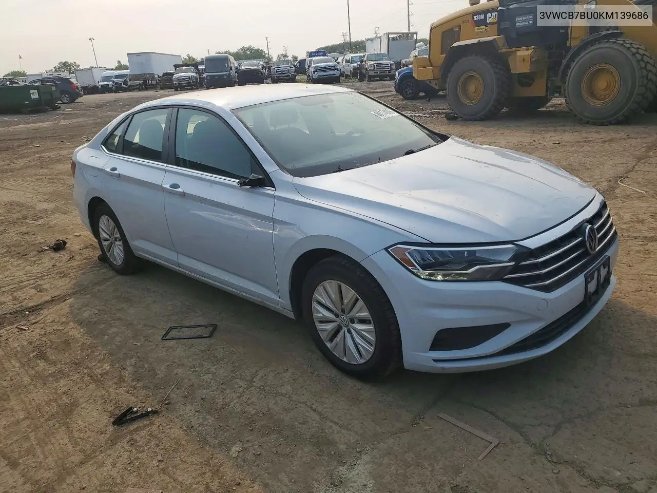 2019 Volkswagen Jetta S VIN: 3VWCB7BU0KM139686 Lot: 60174906