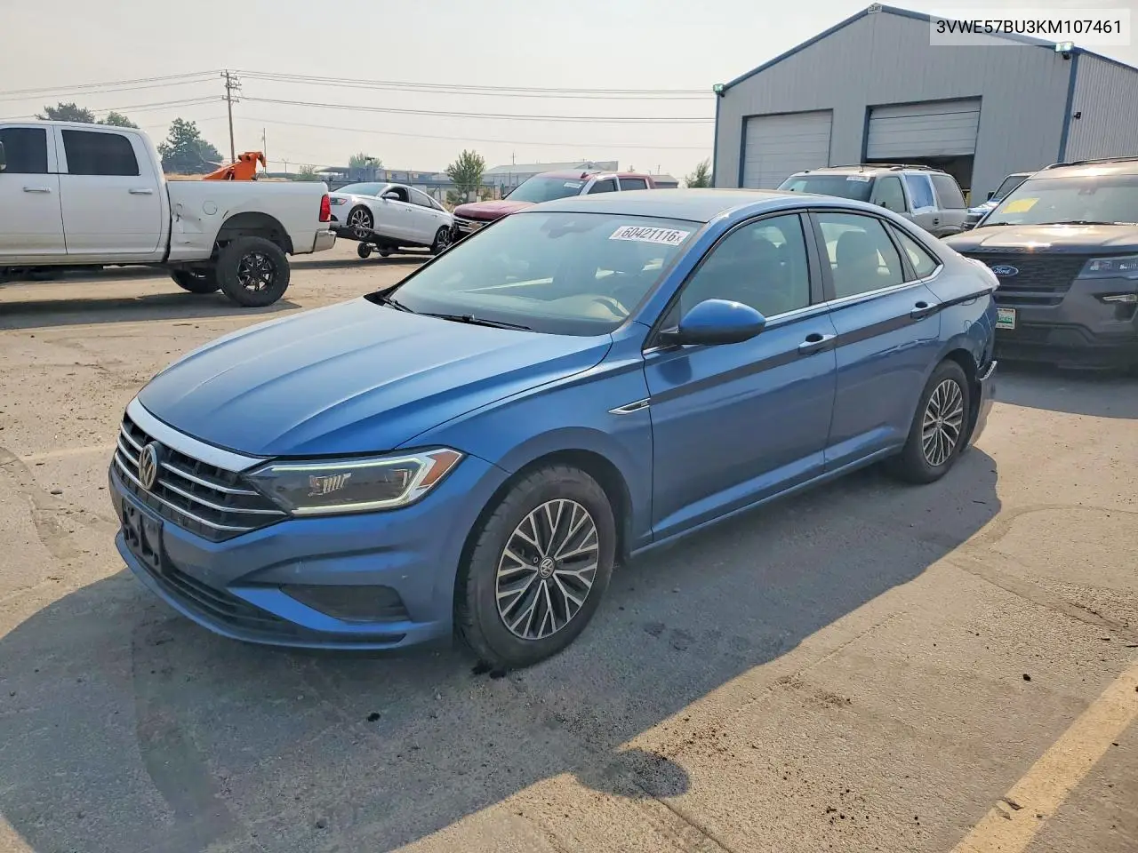 2019 Volkswagen Jetta Sel VIN: 3VWE57BU3KM107461 Lot: 60421116