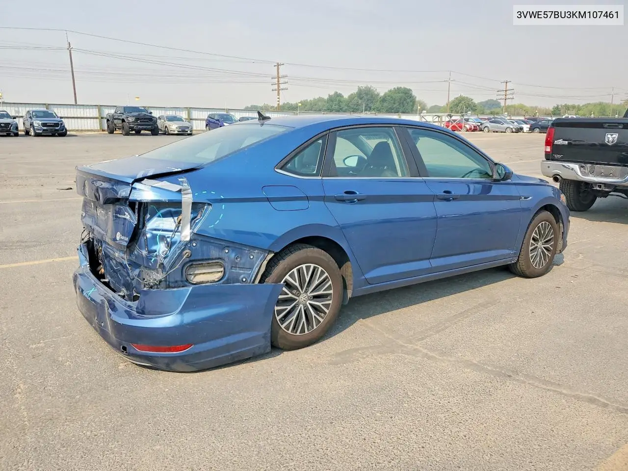 2019 Volkswagen Jetta Sel VIN: 3VWE57BU3KM107461 Lot: 60421116