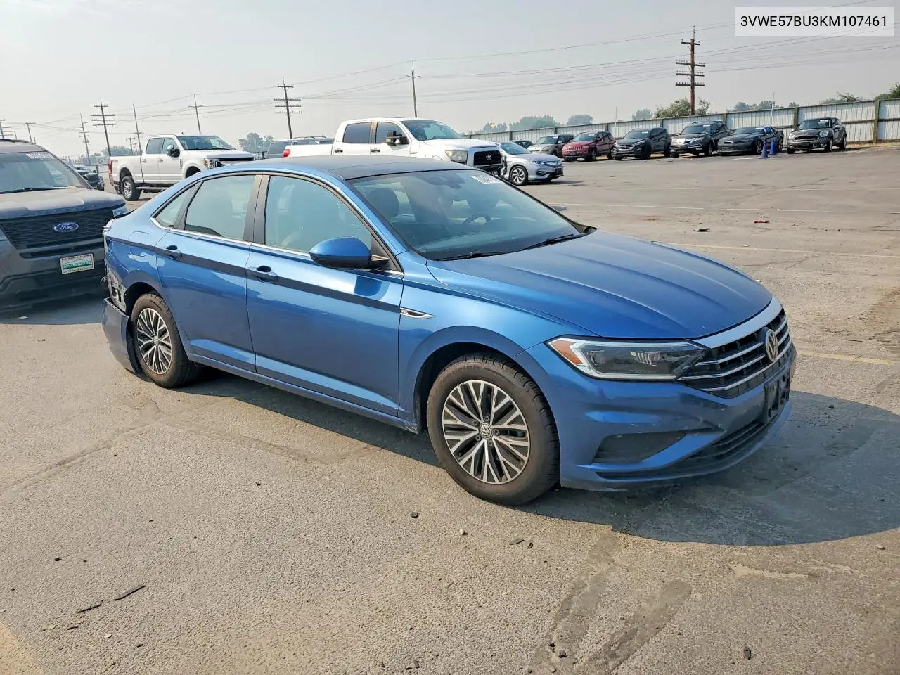2019 Volkswagen Jetta Sel VIN: 3VWE57BU3KM107461 Lot: 60421116