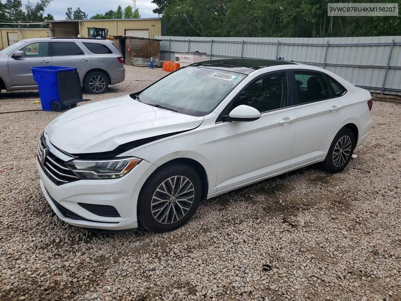 2019 Volkswagen Jetta S VIN: 3VWCB7BU4KM198207 Lot: 60588906