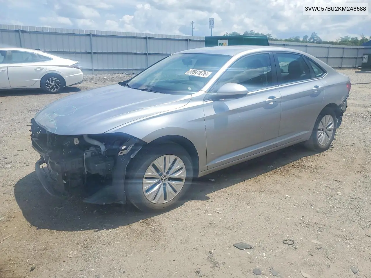 2019 Volkswagen Jetta S VIN: 3VWC57BU2KM248688 Lot: 60941676