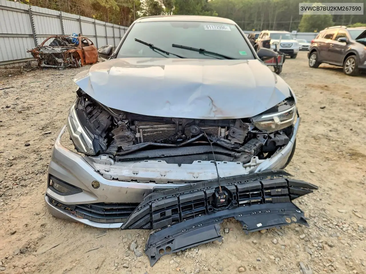 2019 Volkswagen Jetta S VIN: 3VWCB7BU2KM267590 Lot: 61172996