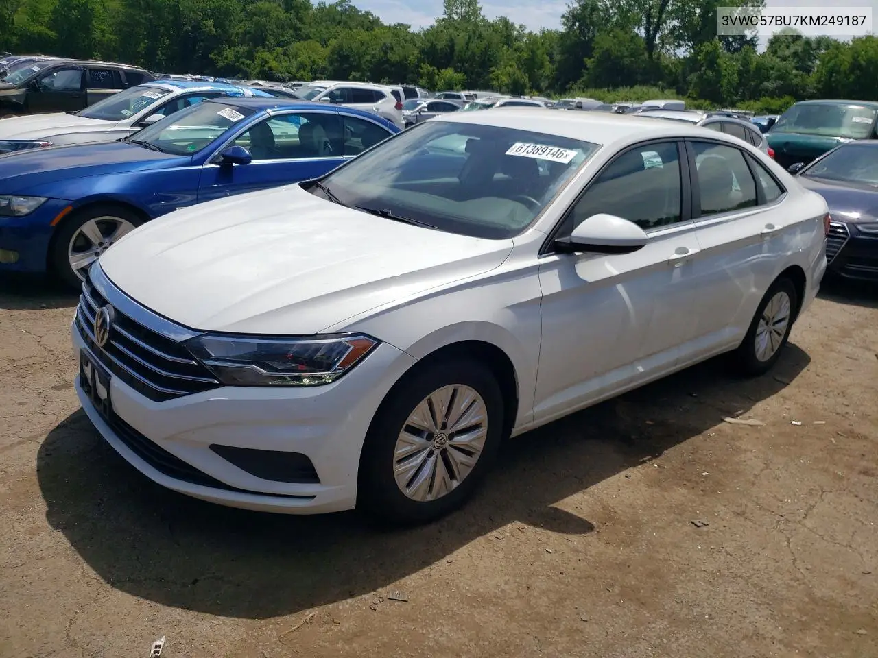 2019 Volkswagen Jetta S VIN: 3VWC57BU7KM249187 Lot: 61389146